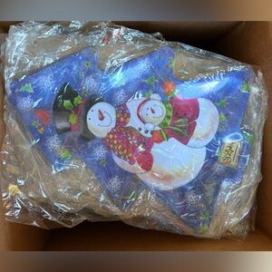 Sue Zipkin Snowman Tree Serving Tray